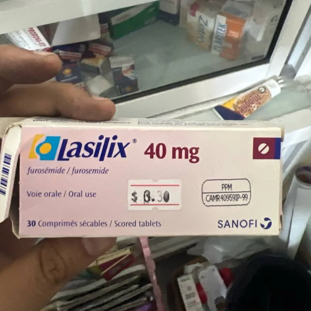 Lasilix 40 mg — available at pharmacies in Cambodia on PharmKulen