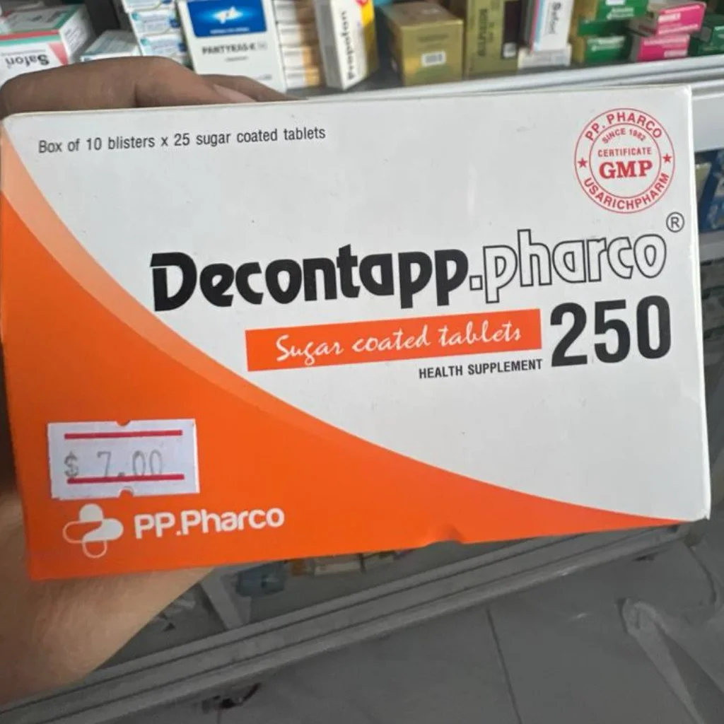 Decontapp.pharco 250 — available at pharmacies in Cambodia on PharmKulen