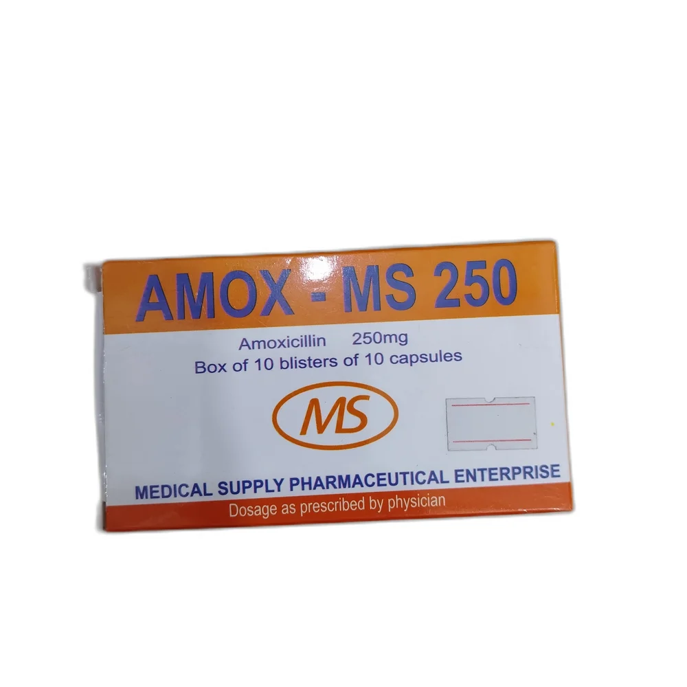 AMOX-MS 250 — available at pharmacies in Cambodia on PharmKulen