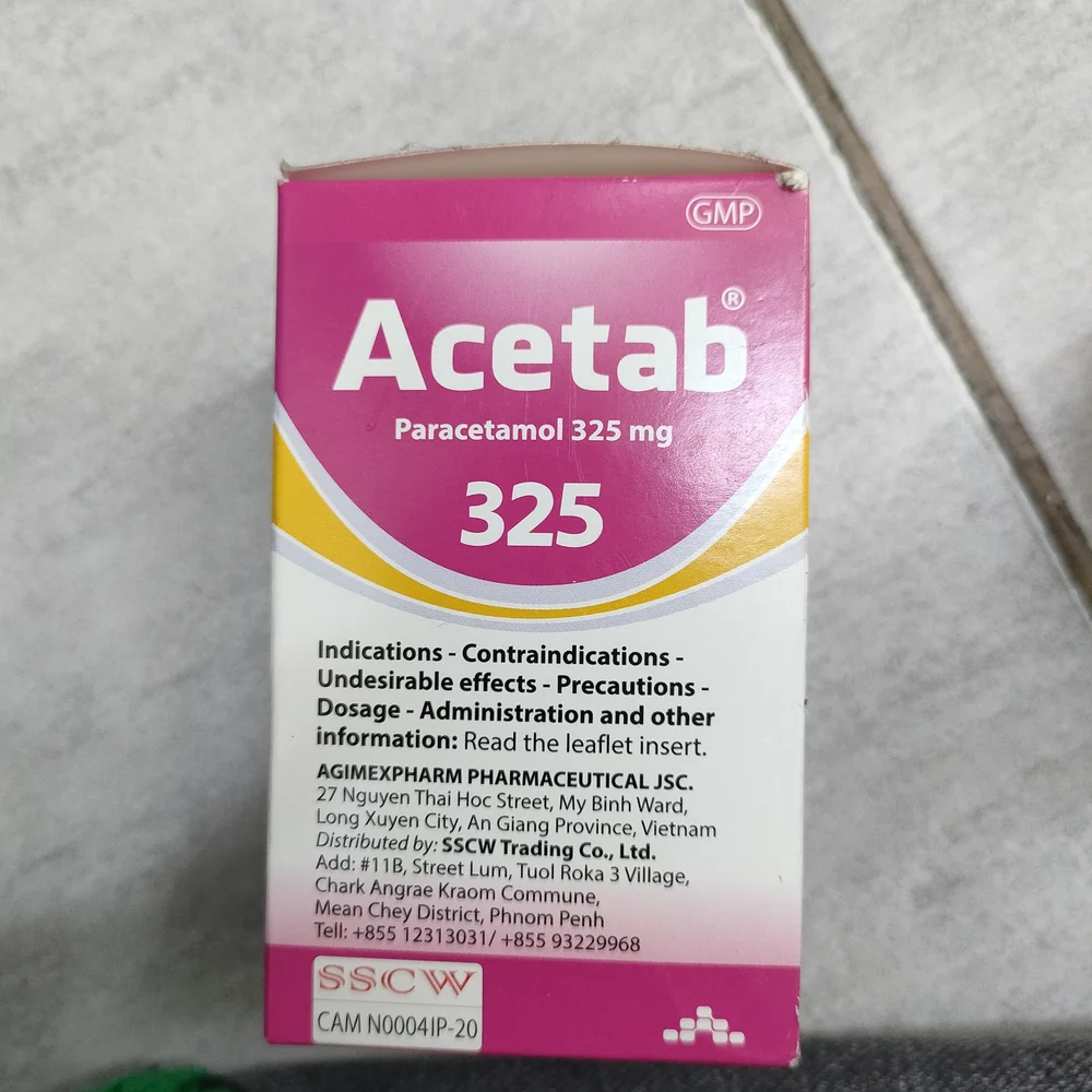 Acetab 325 — available at pharmacies in Cambodia on PharmKulen