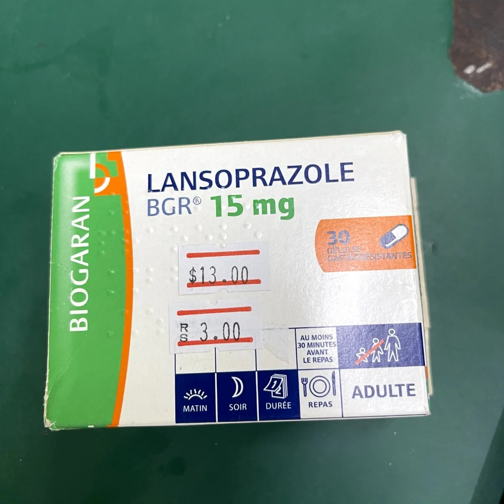 Lansoprazole BGR 15mg — available at pharmacies in Cambodia on PharmKulen