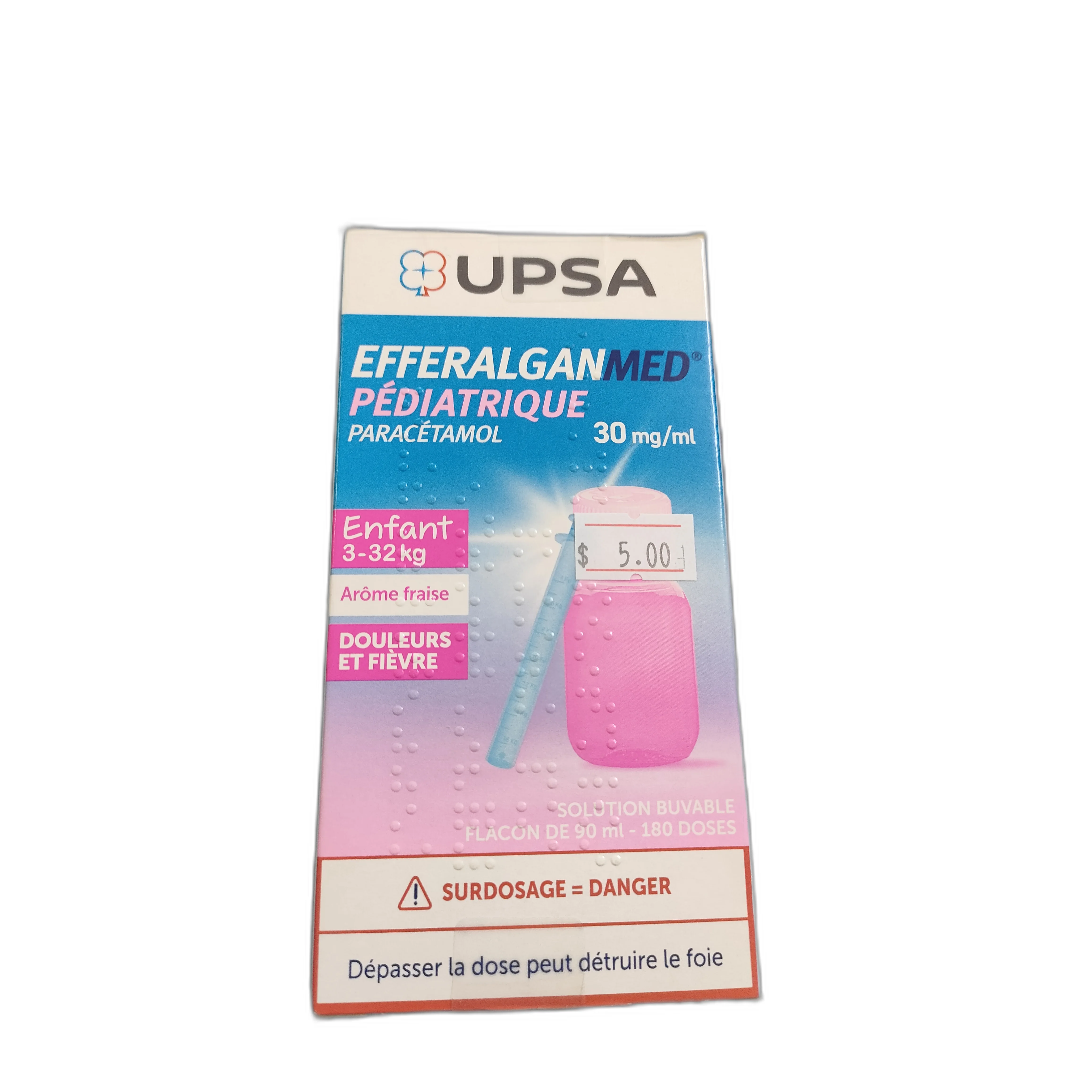 EfferalganMed Pédiatrique — available at pharmacies in Cambodia on PharmKulen