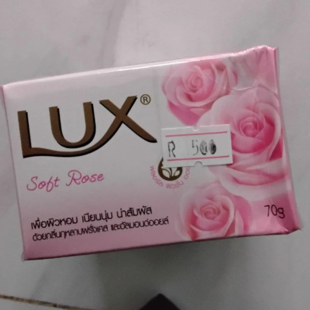 Lux Soft Rose Bar Soap — available at pharmacies in Cambodia on PharmKulen