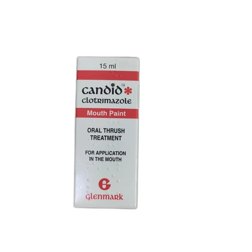 Candid Clotrimazole Mouth Paint — available at pharmacies in Cambodia on PharmKulen