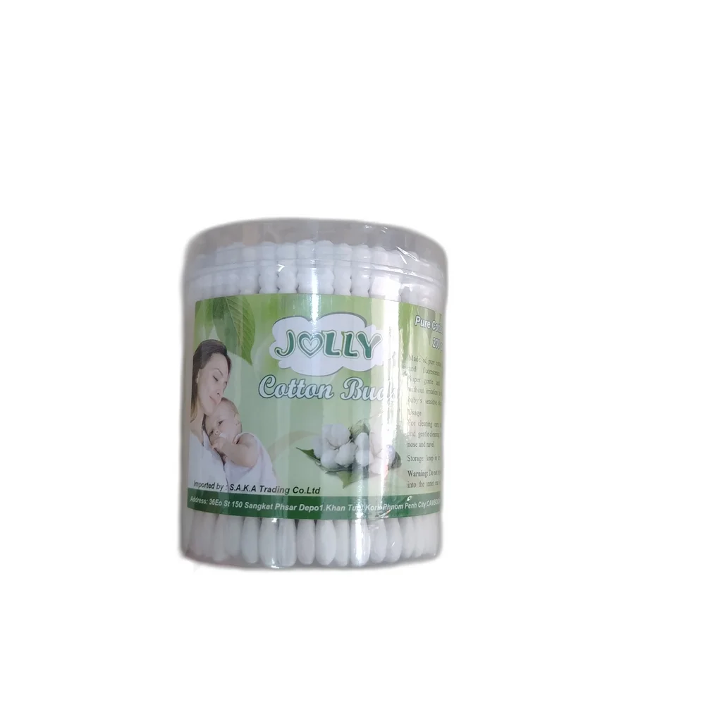 Jolly Cotton Buds Big (200 pcs) — available at pharmacies in Cambodia on PharmKulen