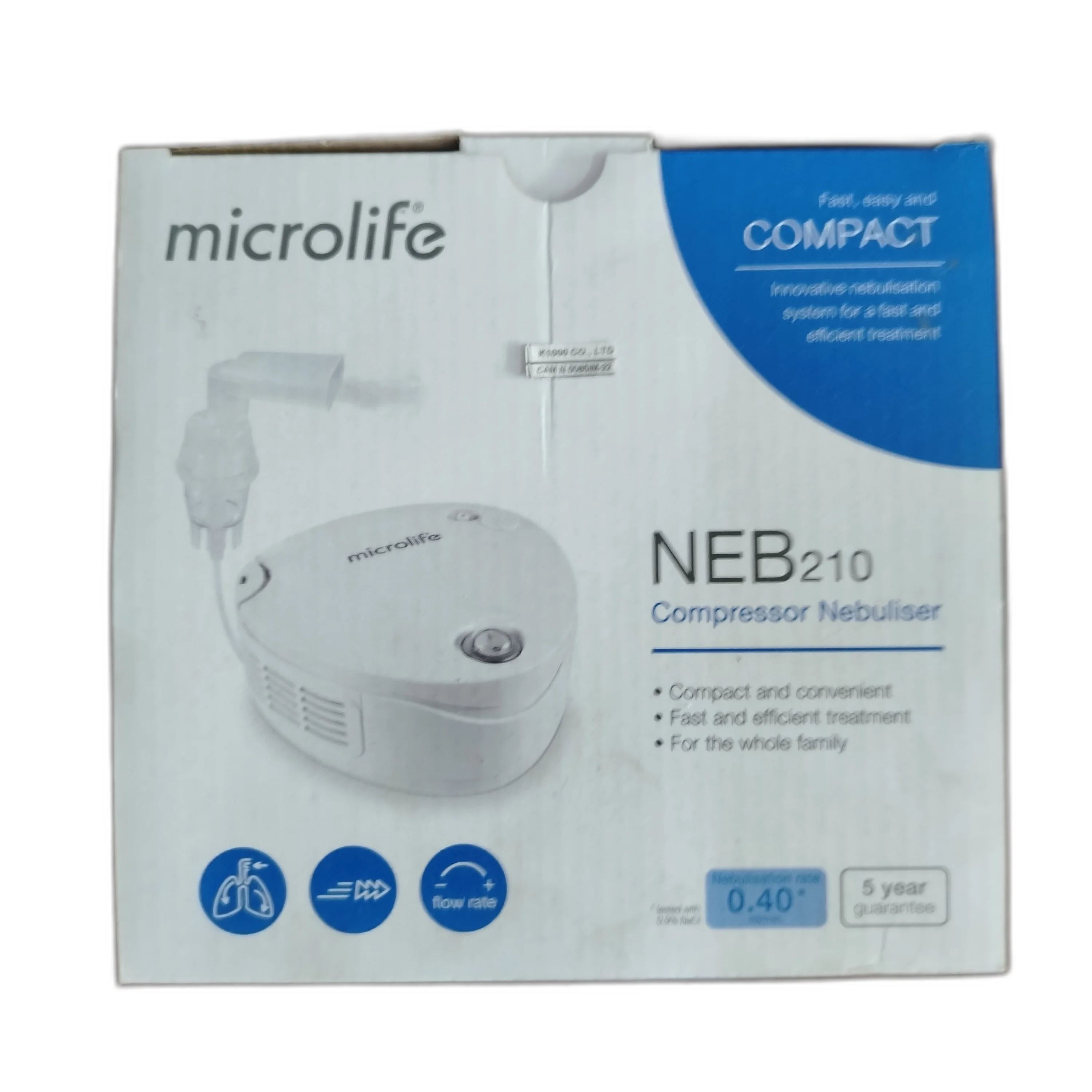 Microlife NEB210 — available at pharmacies in Cambodia on PharmKulen