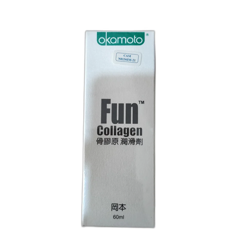 Okamoto Fun Collagen — available at pharmacies in Cambodia on PharmKulen