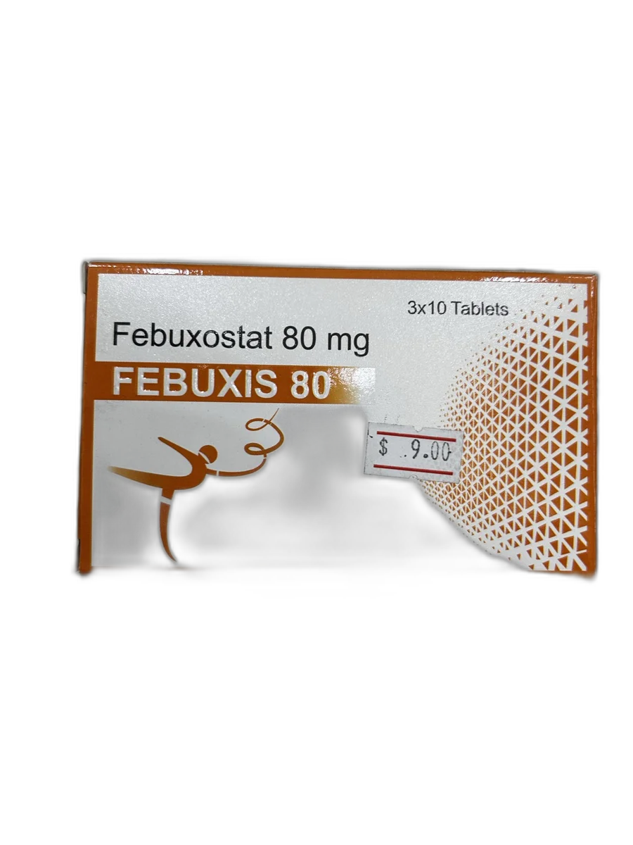 Febuxis 80 — available at pharmacies in Cambodia on PharmKulen