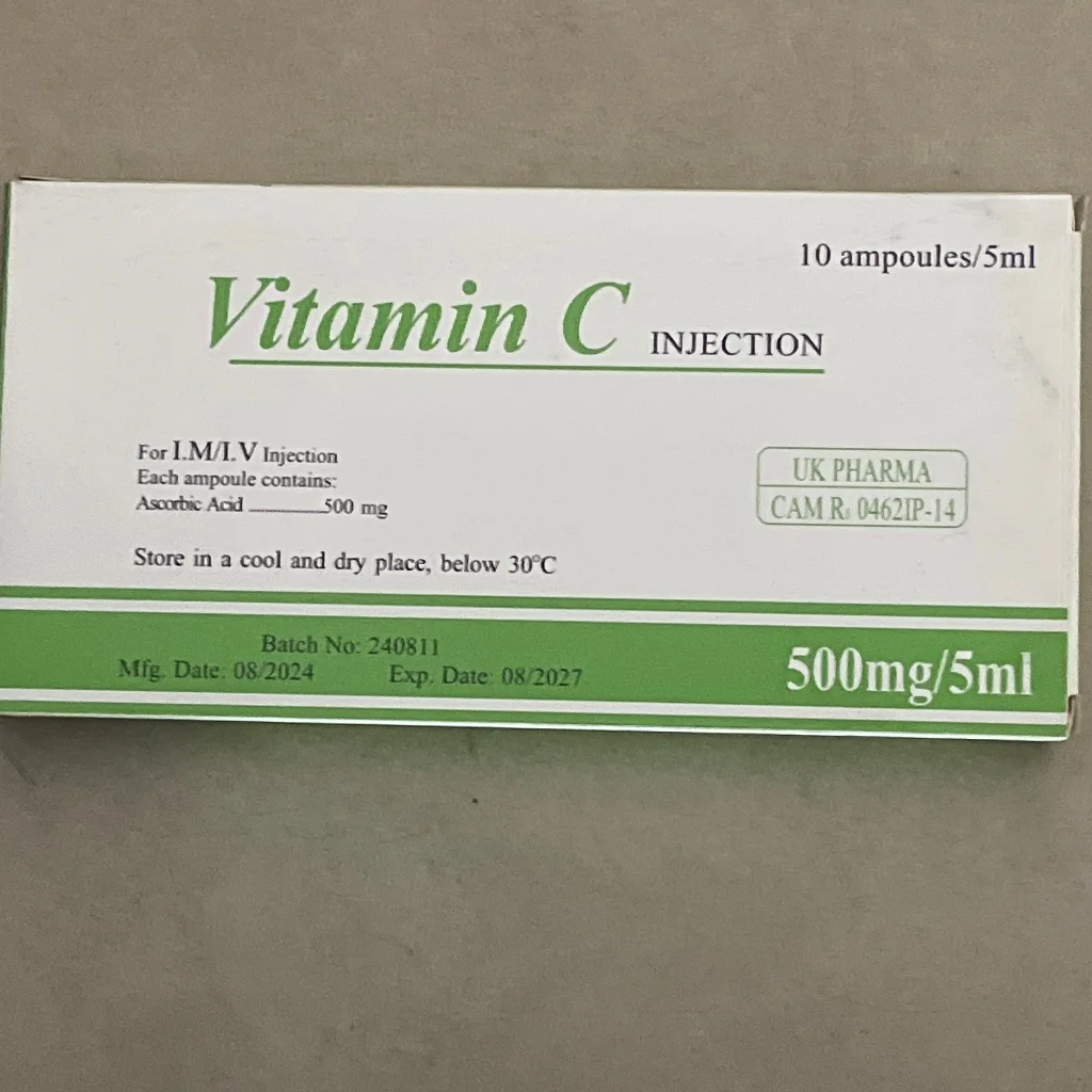 Vitamin C Injection — available at pharmacies in Cambodia on PharmKulen