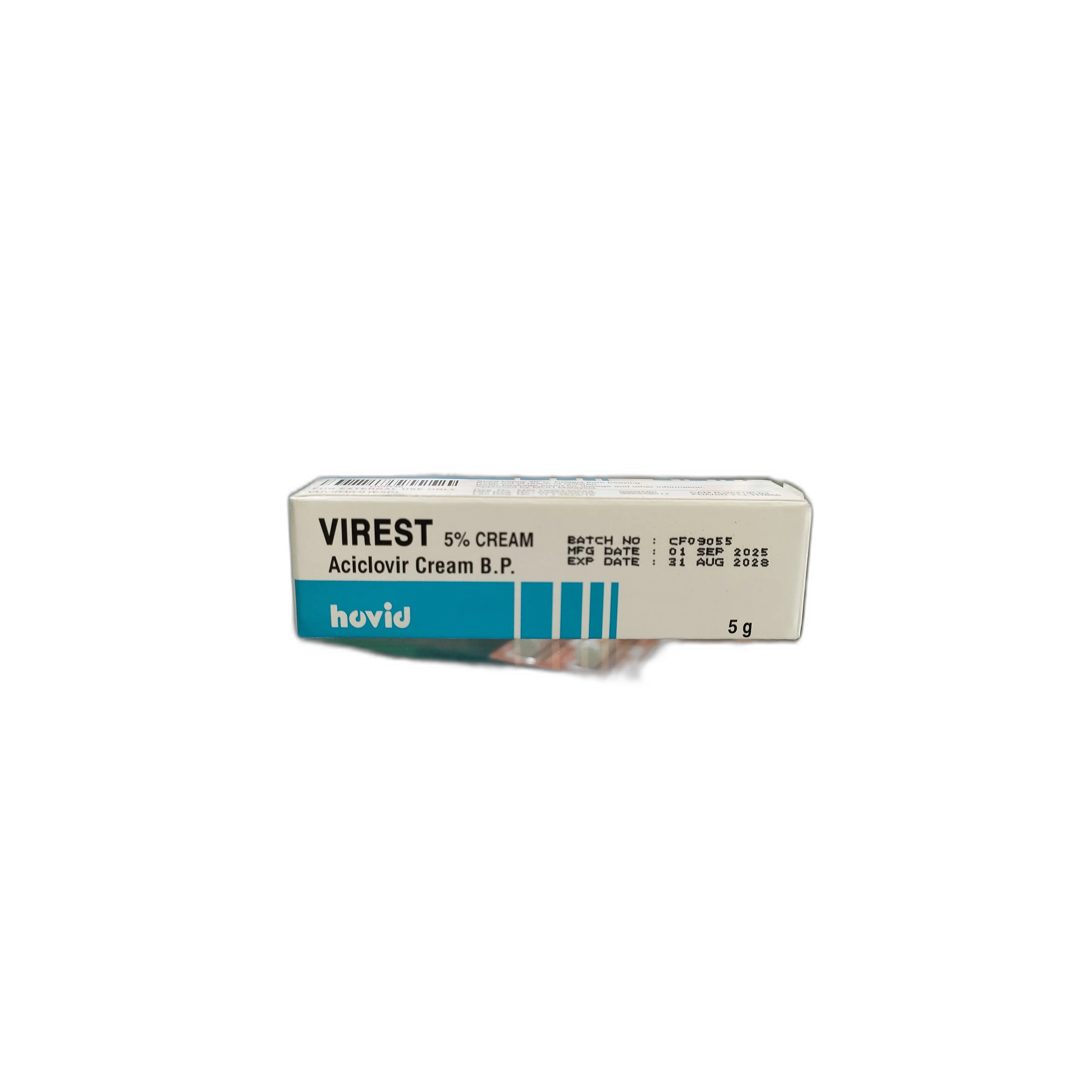 VIREST 5% CREAM — available at pharmacies in Cambodia on PharmKulen