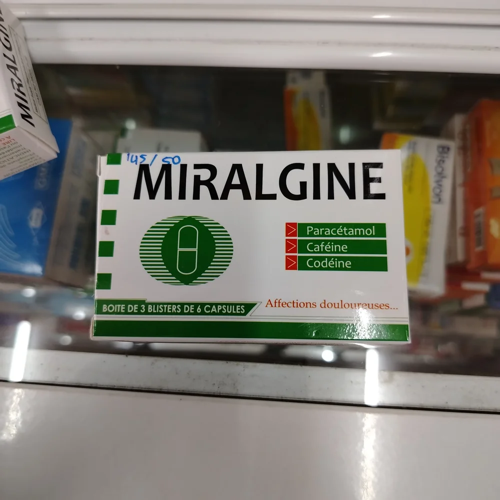 Miralgine — available at pharmacies in Cambodia on PharmKulen