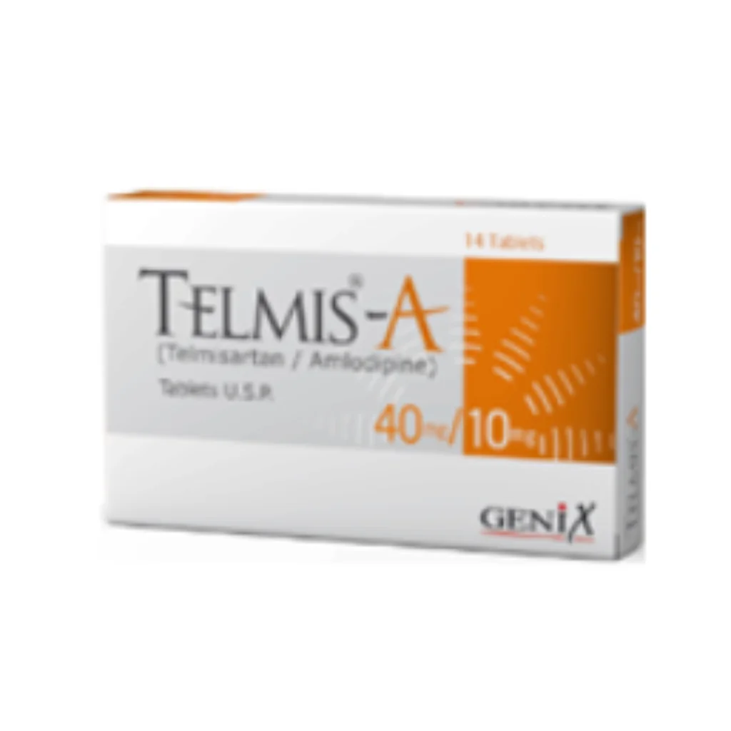 Telmis-A 40mg/10mg (Telmisartan/Amlodipine) — available at pharmacies in Cambodia on PharmKulen