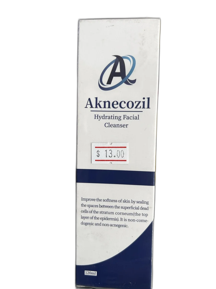 Aknecozil Hydrating Facial Cleanser — available at pharmacies in Cambodia on PharmKulen