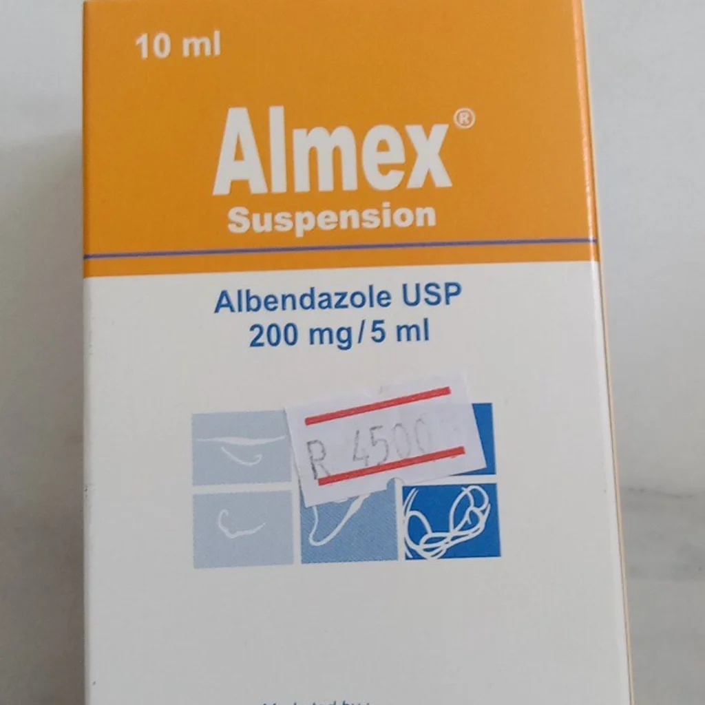 Almex® Suspension — available at pharmacies in Cambodia on PharmKulen