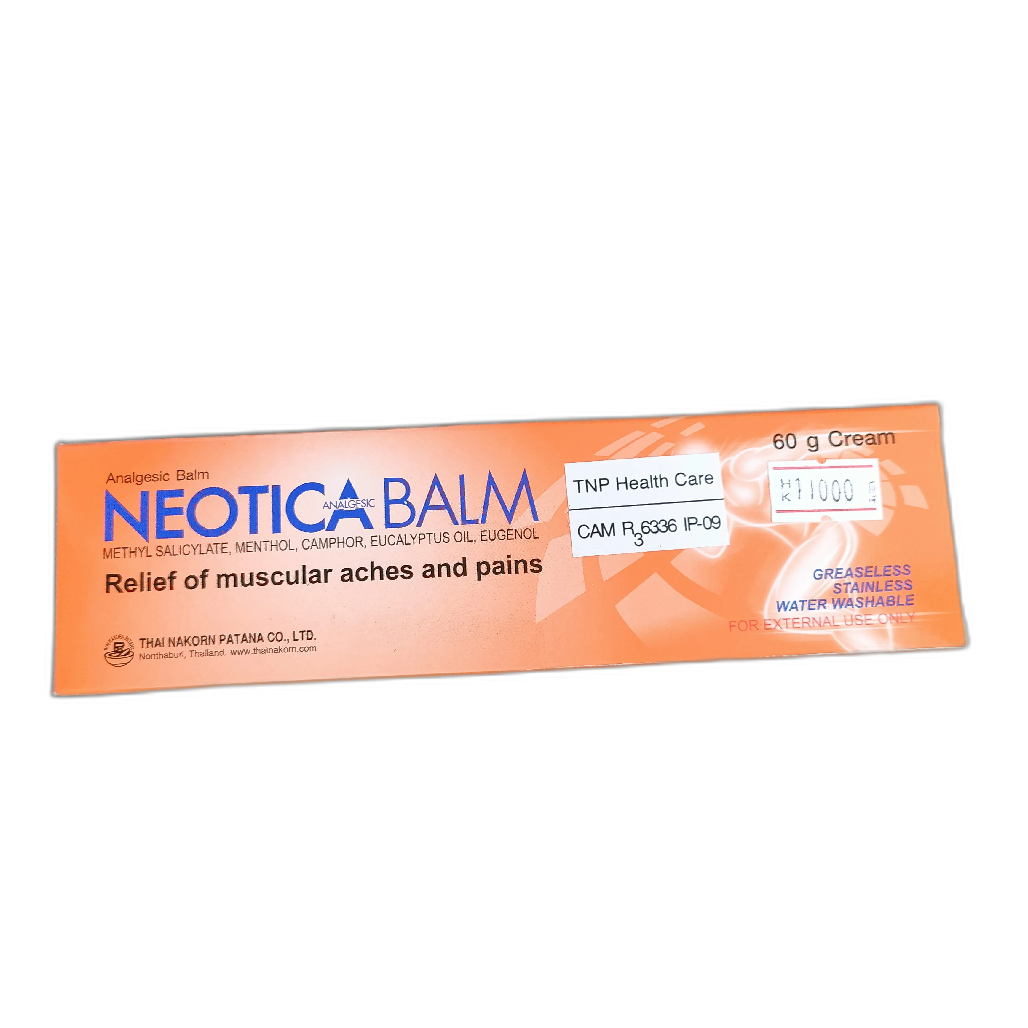 Neotica Analgesic Balm 60g — available at pharmacies in Cambodia on PharmKulen
