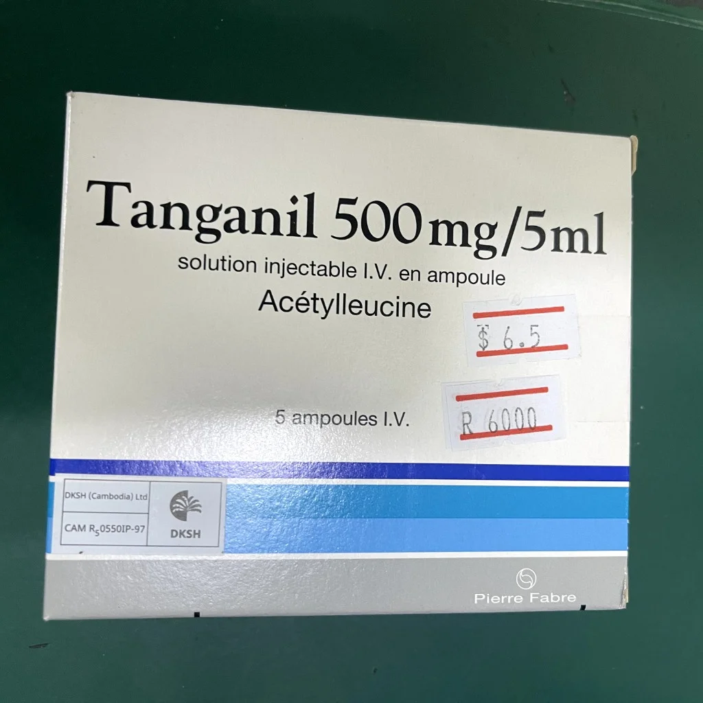 Tanganil 500mg — available at pharmacies in Cambodia on PharmKulen