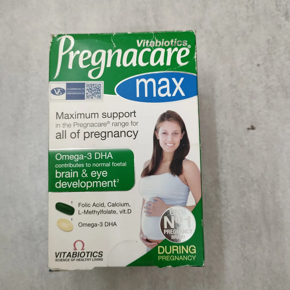 Vitabiotics Pregnacare Max — available at pharmacies in Cambodia on PharmKulen