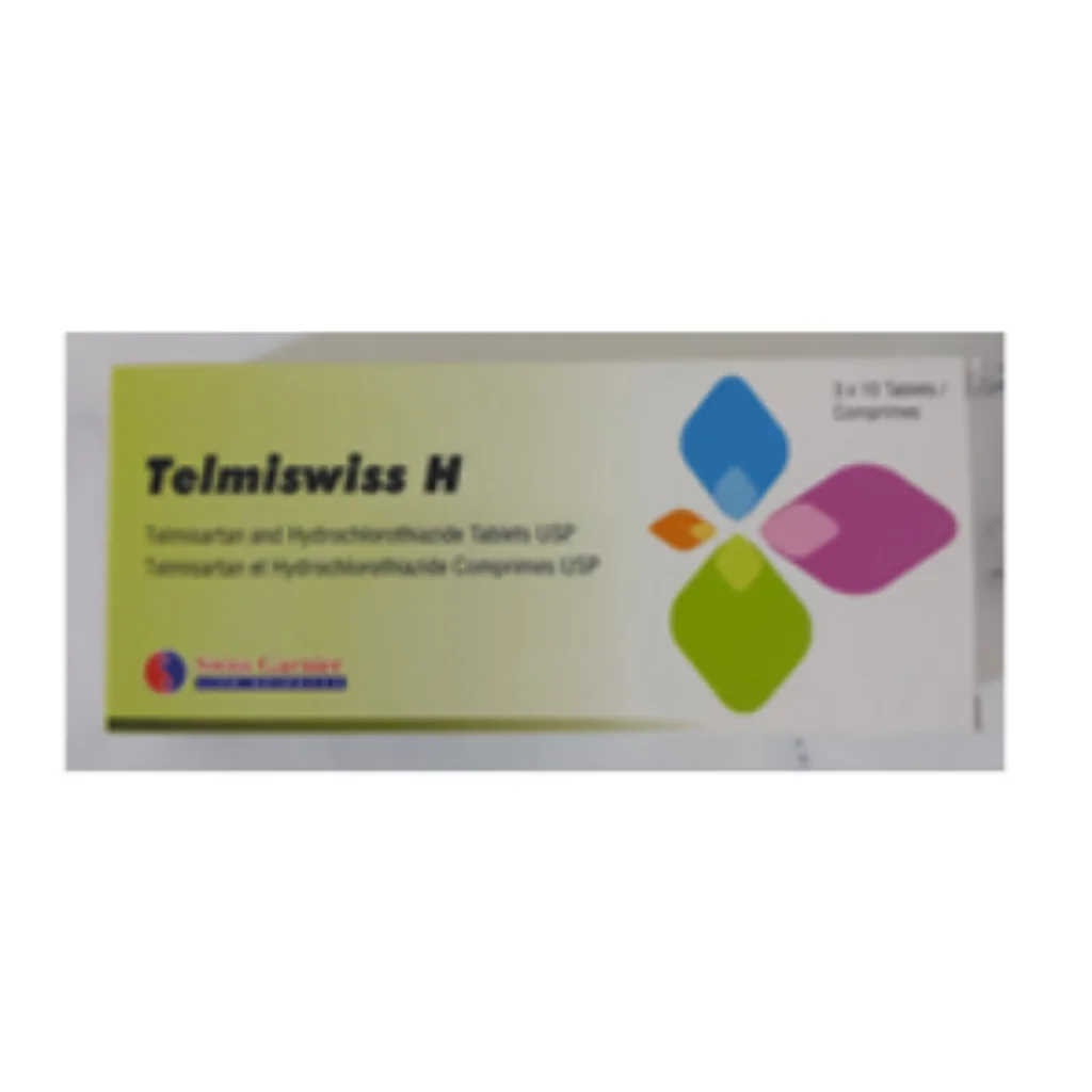 Telmiswiss-H 40mg/12.5mg (Telmisartan/Hydrochlorothiazide) — available at pharmacies in Cambodia on PharmKulen