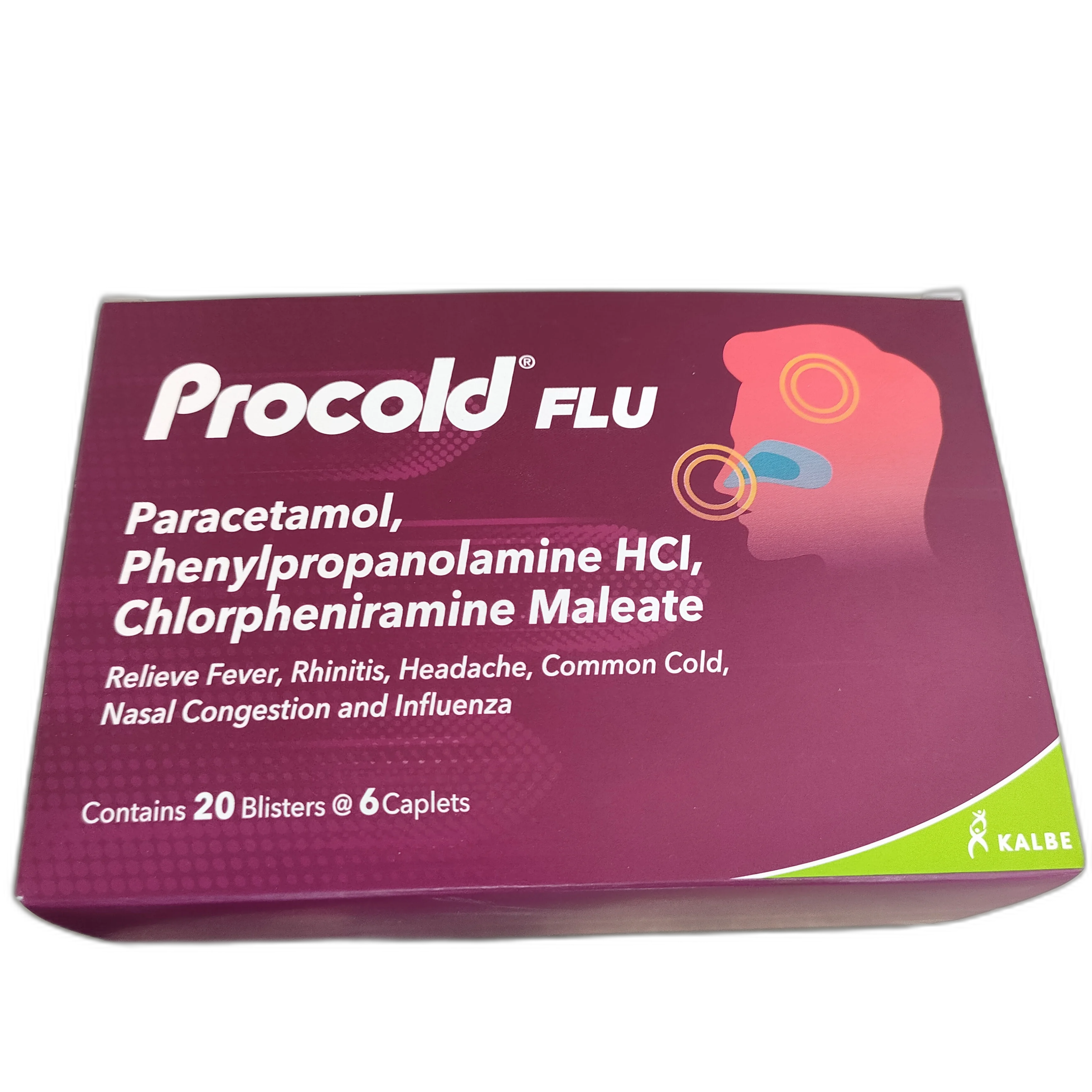 Procold Flu — available at pharmacies in Cambodia on PharmKulen