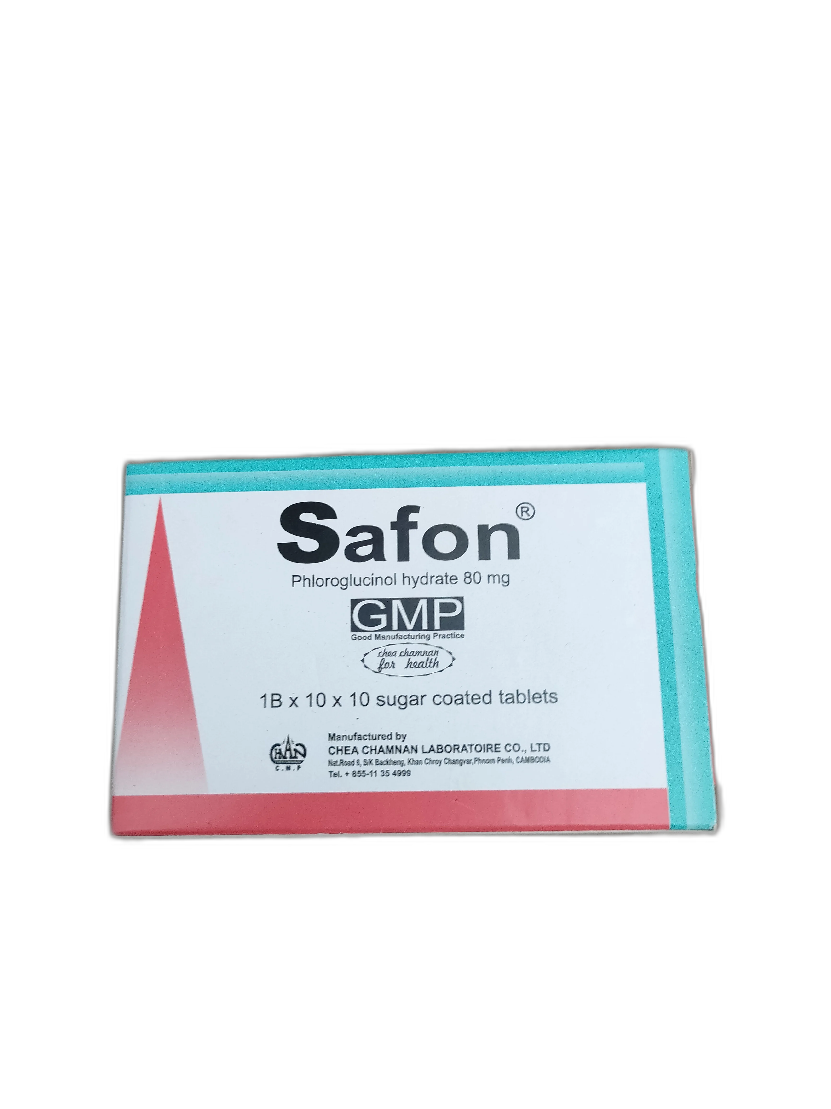 Safon Phloroglucinol 80mg — available at pharmacies in Cambodia on PharmKulen