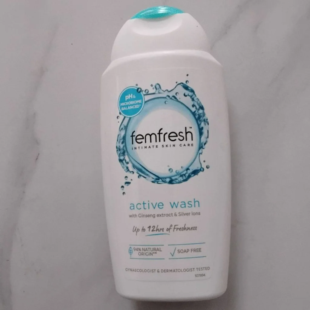 femfresh Active Wash — available at pharmacies in Cambodia on PharmKulen