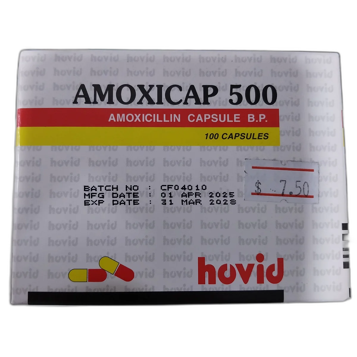 Amoxicap 500 — available at pharmacies in Cambodia on PharmKulen