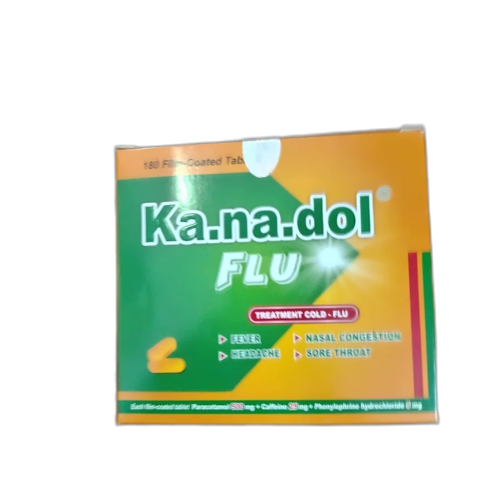 Ka.na.dol Flu — available at pharmacies in Cambodia on PharmKulen
