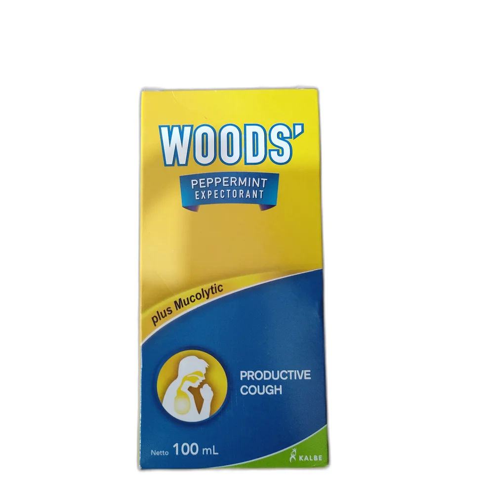 Woods' Peppermint Expectorant — available at pharmacies in Cambodia on PharmKulen