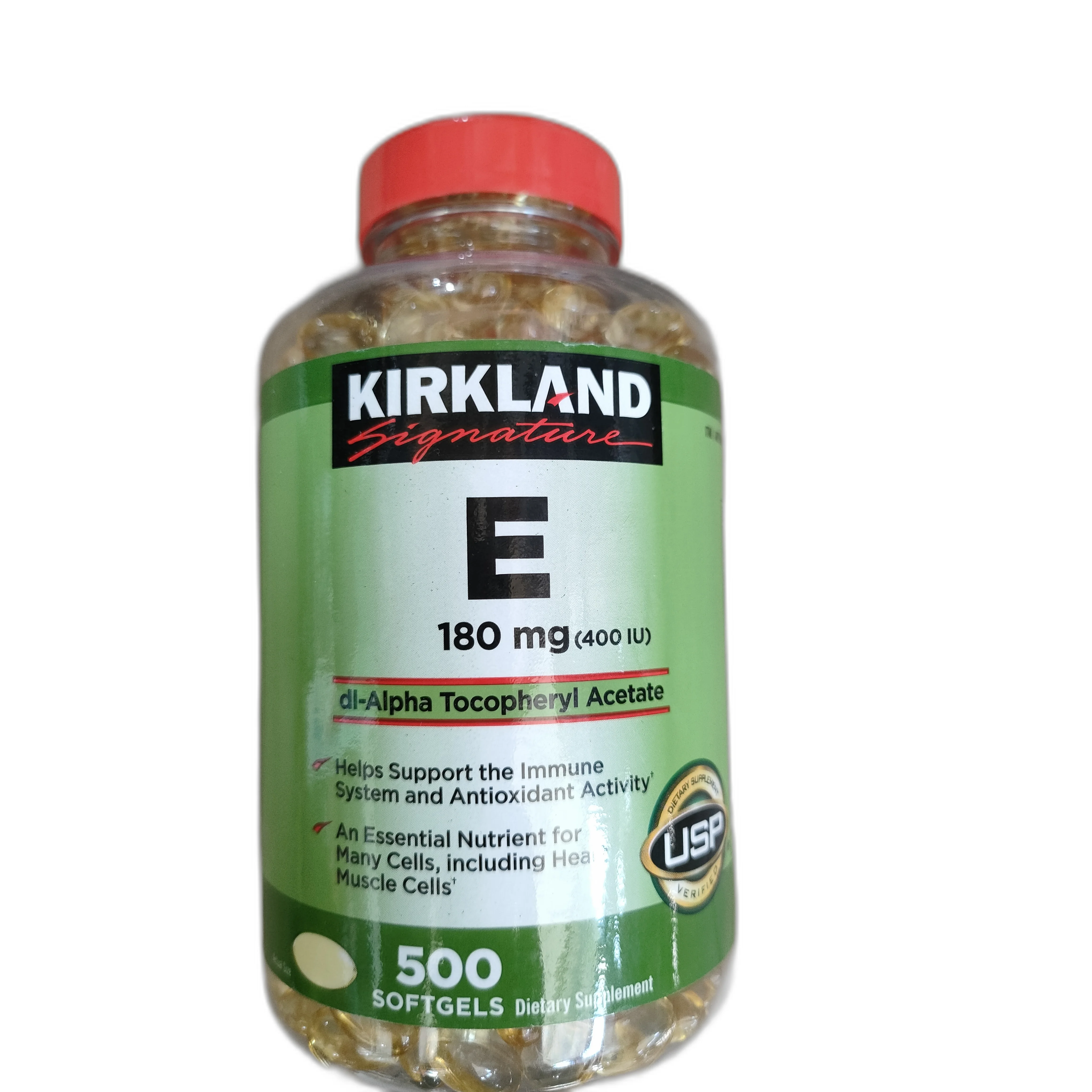 Kirkland Signature Vitamin E — available at pharmacies in Cambodia on PharmKulen