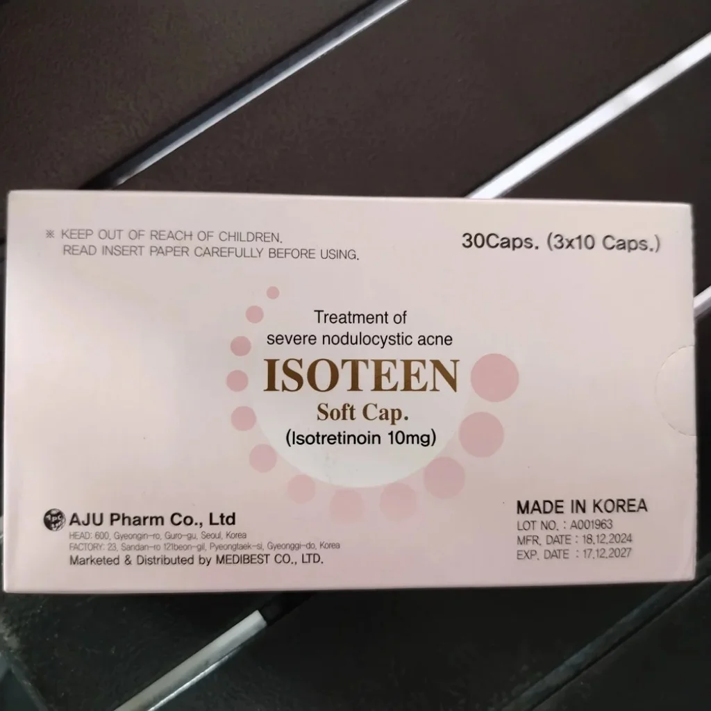 Isoteen — available at pharmacies in Cambodia on PharmKulen