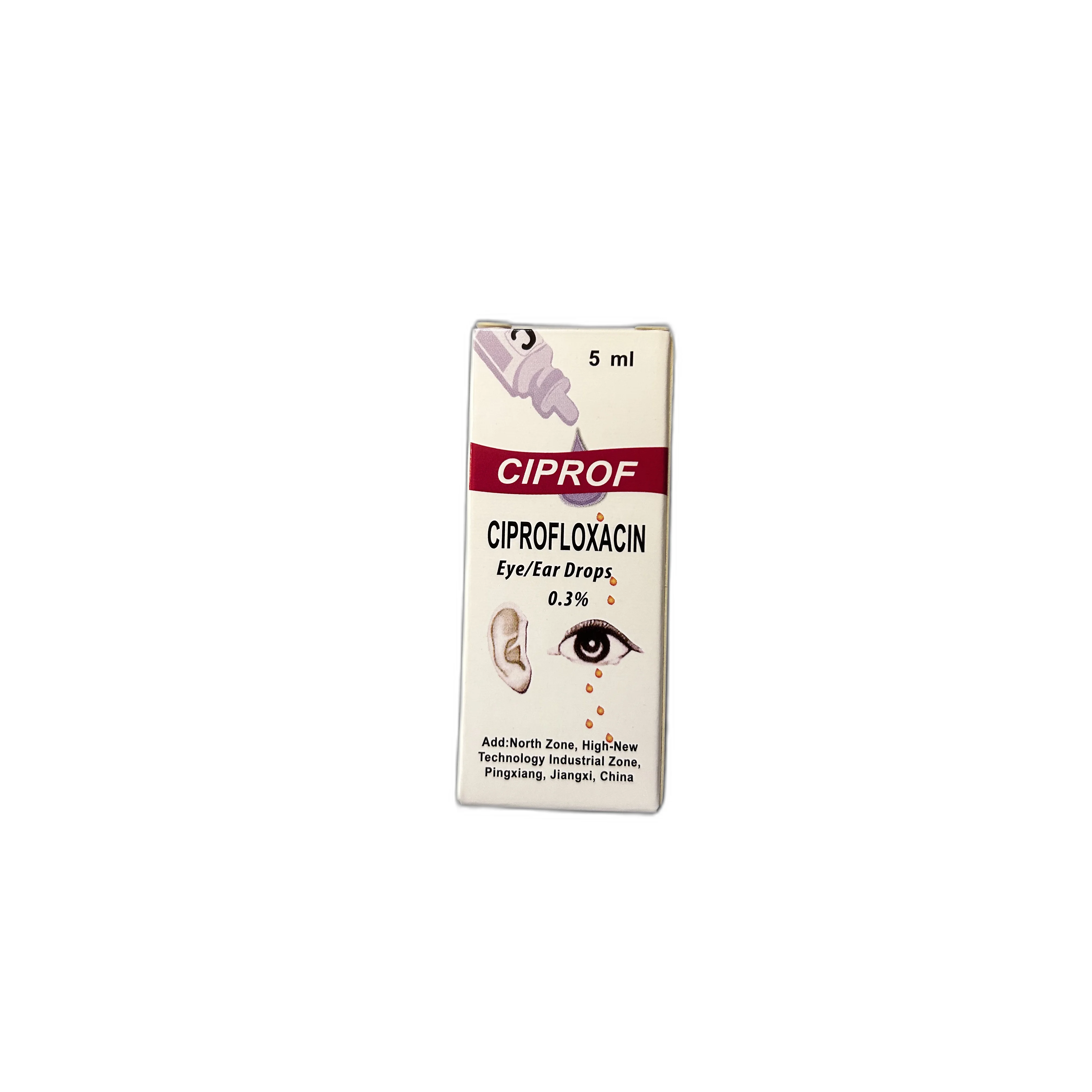 Ciprofloxacin Eye/Ear Drops — available at pharmacies in Cambodia on PharmKulen