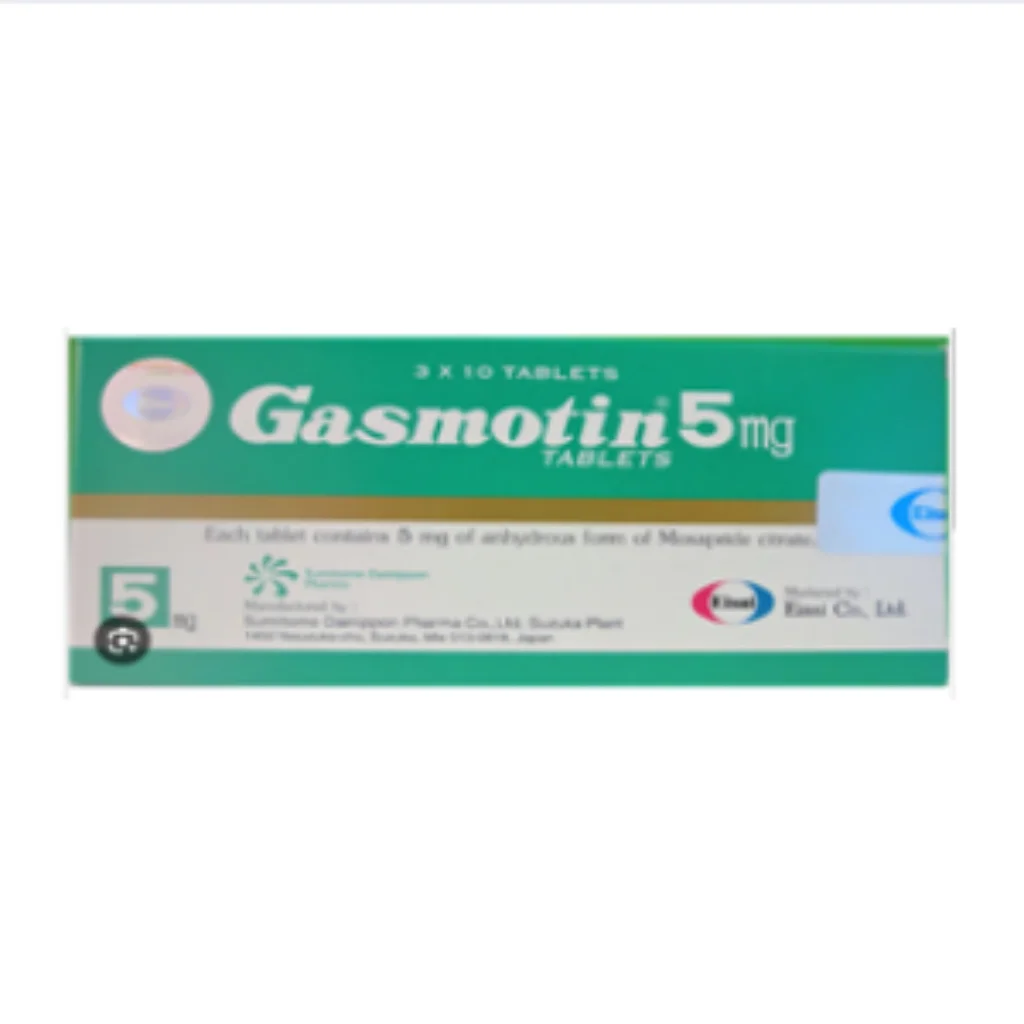 Gasmotin 5mg (Mosapride) — available at pharmacies in Cambodia on PharmKulen