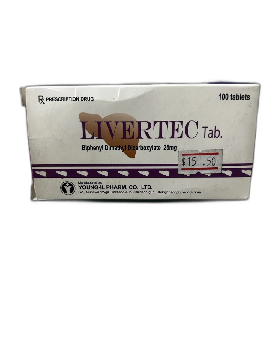 Livertec Tab 25mg — available at pharmacies in Cambodia on PharmKulen