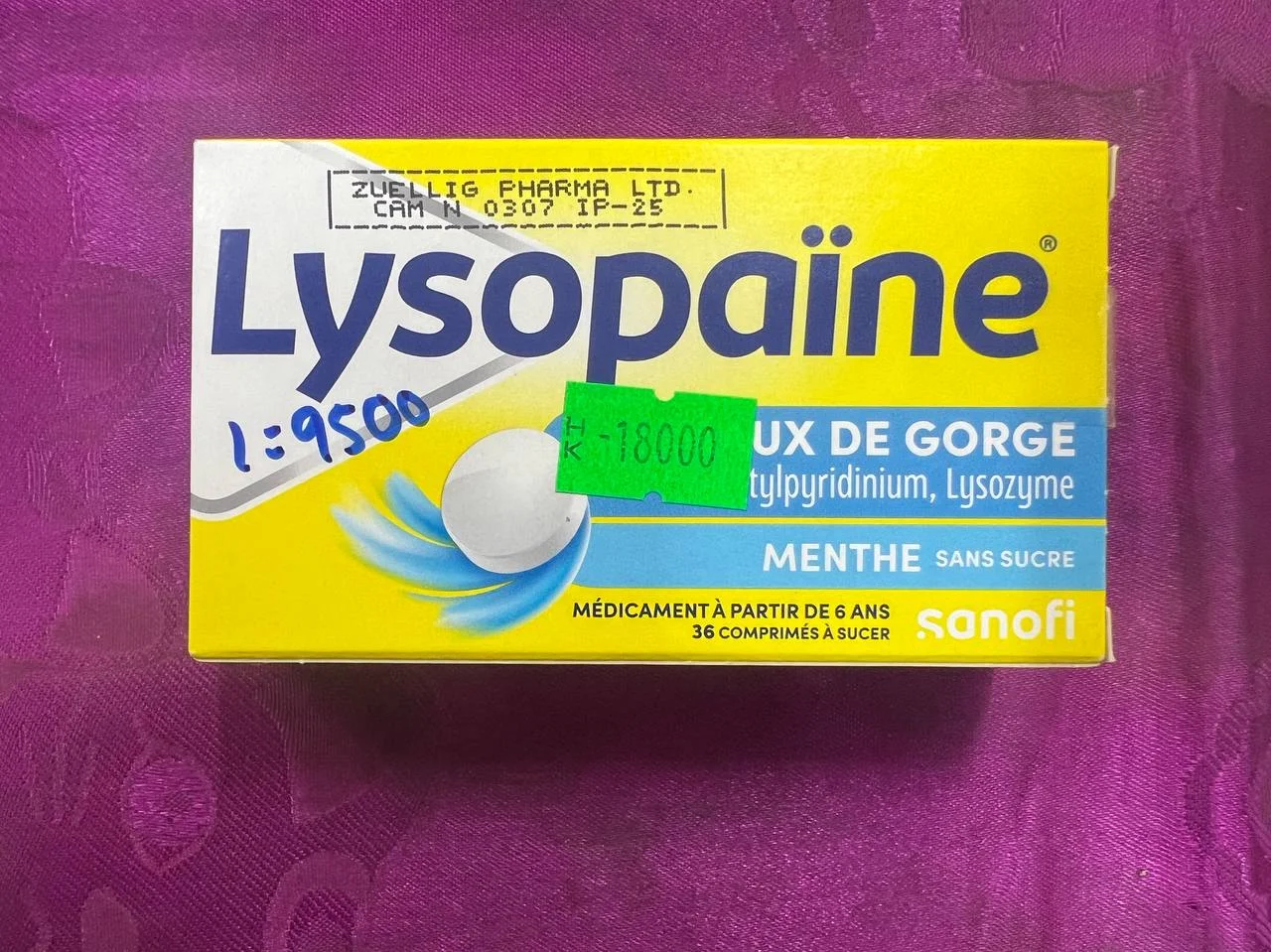 Lysopaine — available at pharmacies in Cambodia on PharmKulen