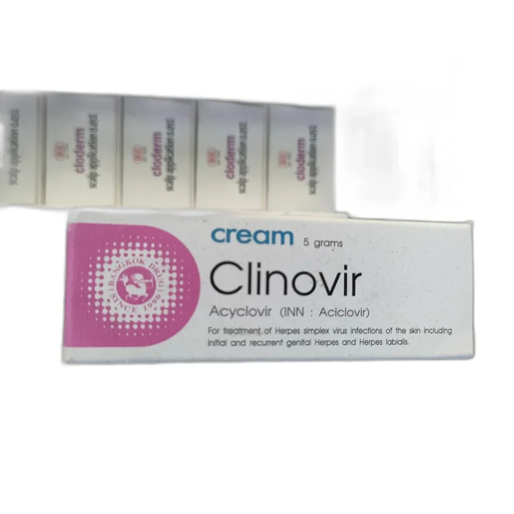 Clinovir — available at pharmacies in Cambodia on PharmKulen