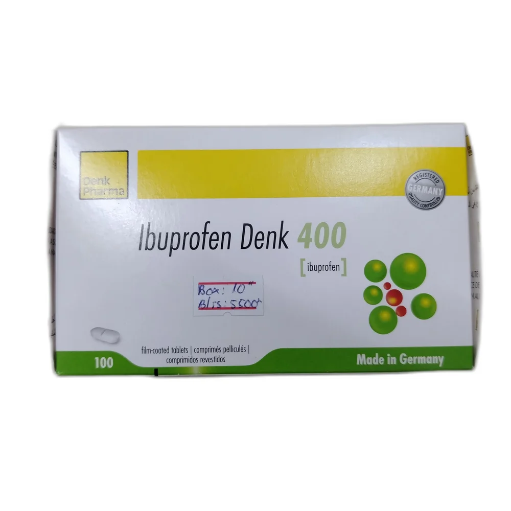 Ibuprofen Denk 400 — available at pharmacies in Cambodia on PharmKulen