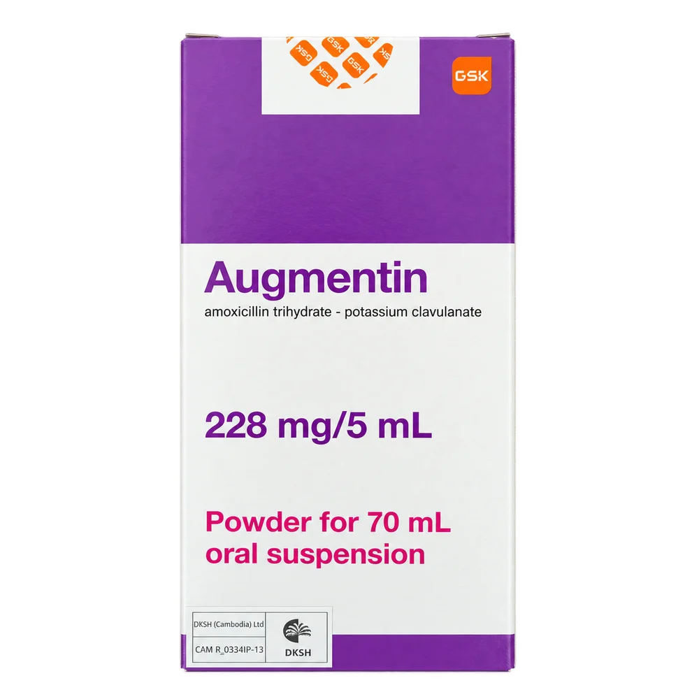 Augmentin — available at pharmacies in Cambodia on PharmKulen