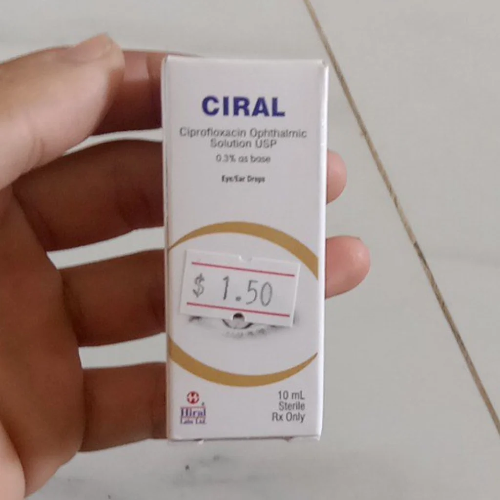 Ciral (Ciprofloxacin Ophthalmic Solution USP) — available at pharmacies in Cambodia on PharmKulen