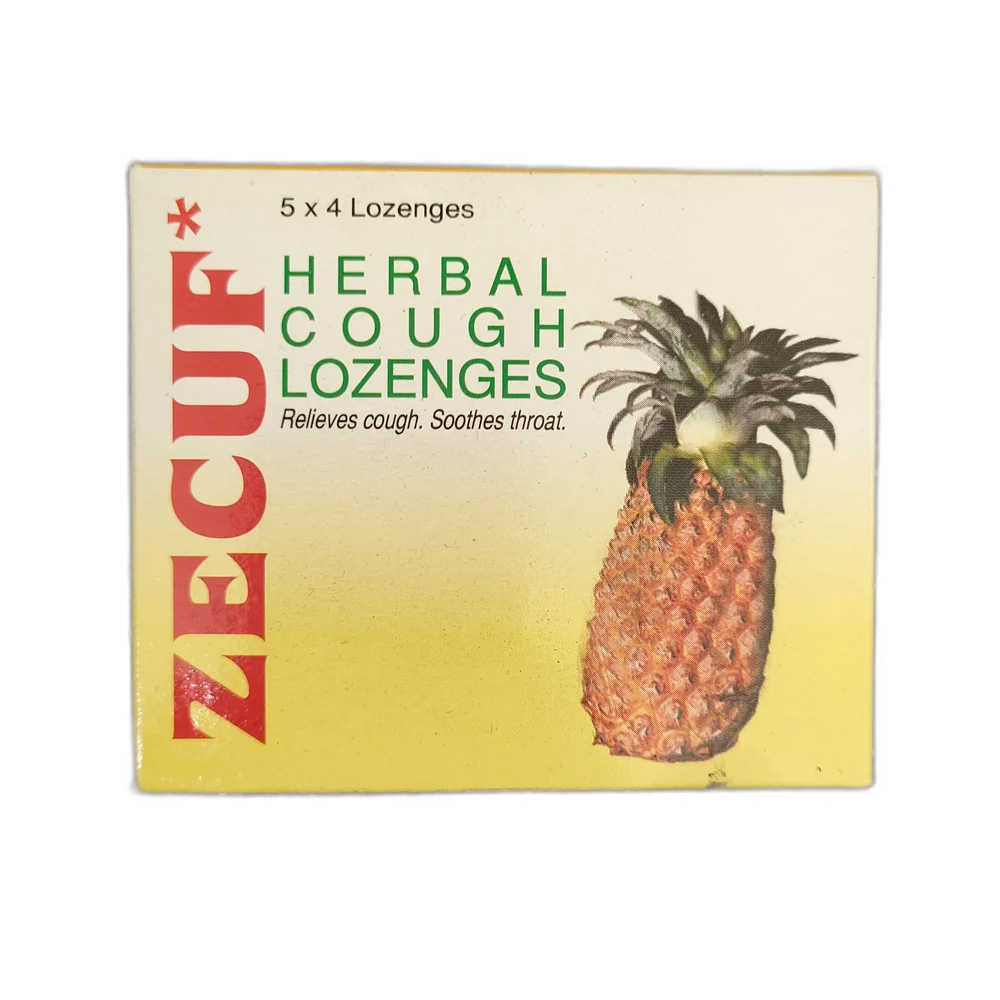 Zecuf Herbal Cough Lozenges (Pineapple) — available at pharmacies in Cambodia on PharmKulen