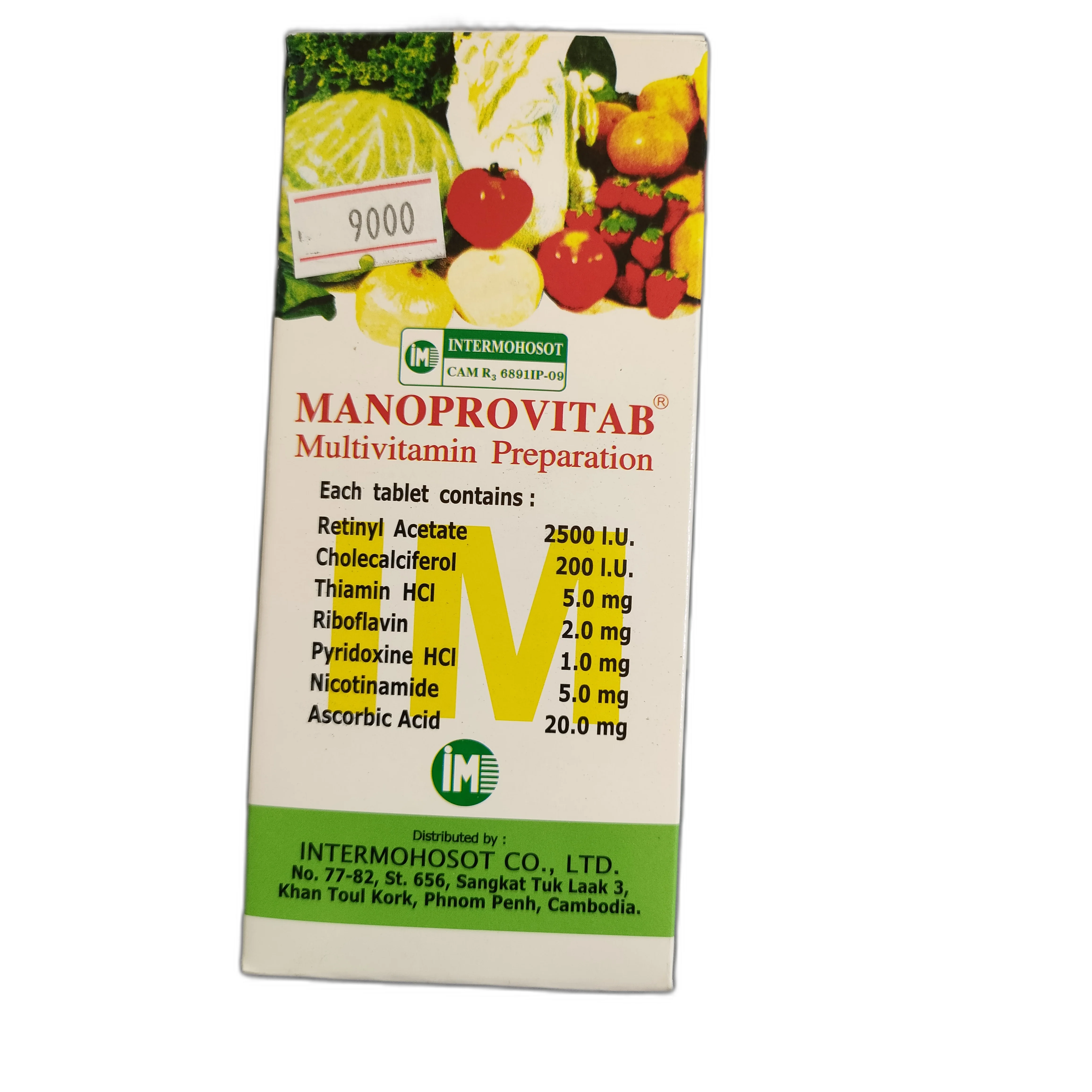 Manoprovitab — available at pharmacies in Cambodia on PharmKulen