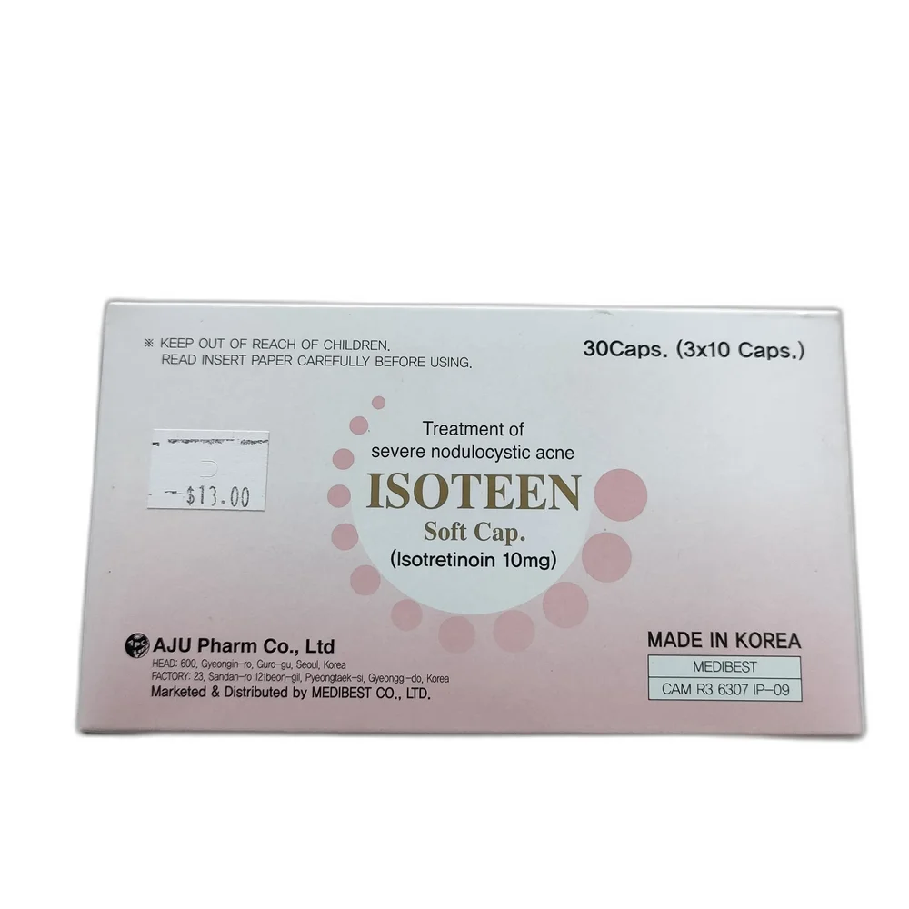 Isoteen Soft Cap 10 mg — available at pharmacies in Cambodia on PharmKulen