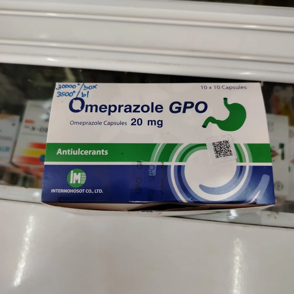 Omeprazole GPO — available at pharmacies in Cambodia on PharmKulen