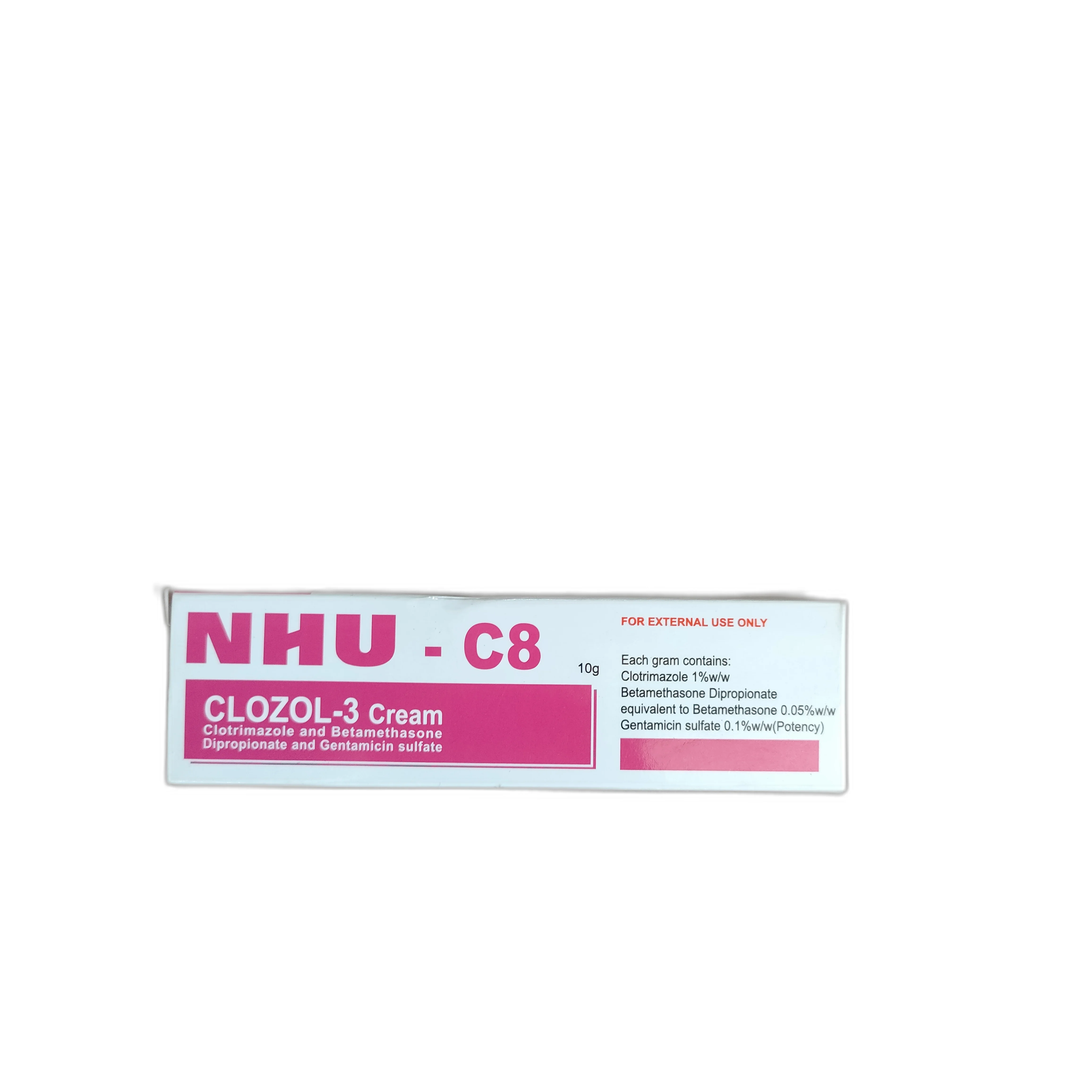 NHU-C8 CLOZOL-3 — available at pharmacies in Cambodia on PharmKulen