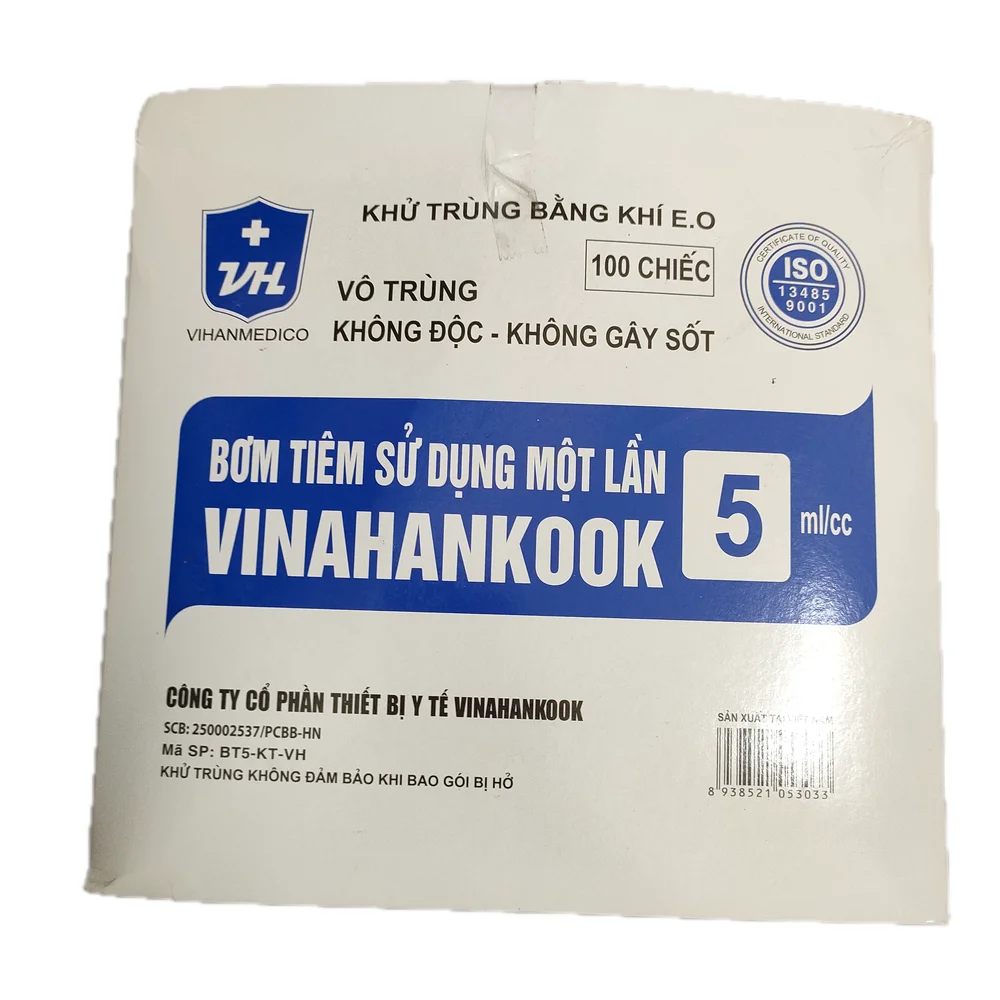 Vinahankook Disposable Syringe — available at pharmacies in Cambodia on PharmKulen