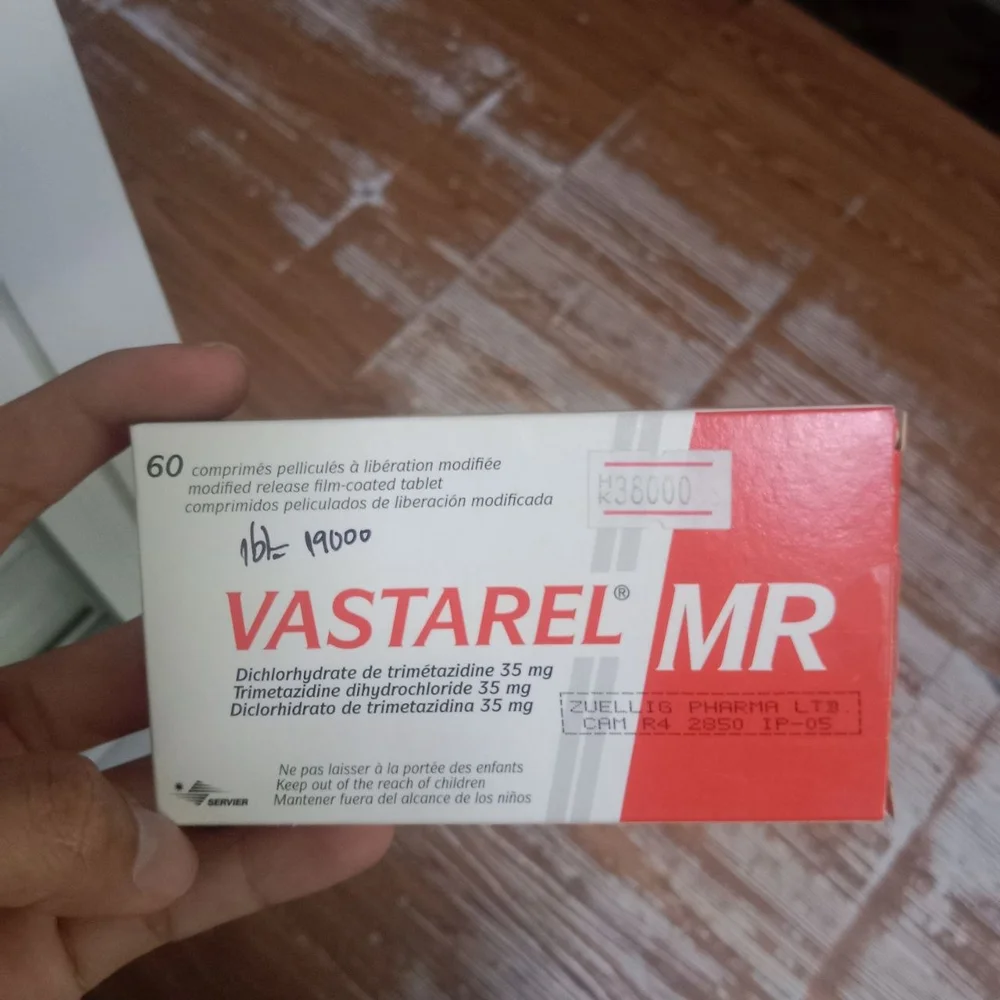 Vastarel MR — available at pharmacies in Cambodia on PharmKulen