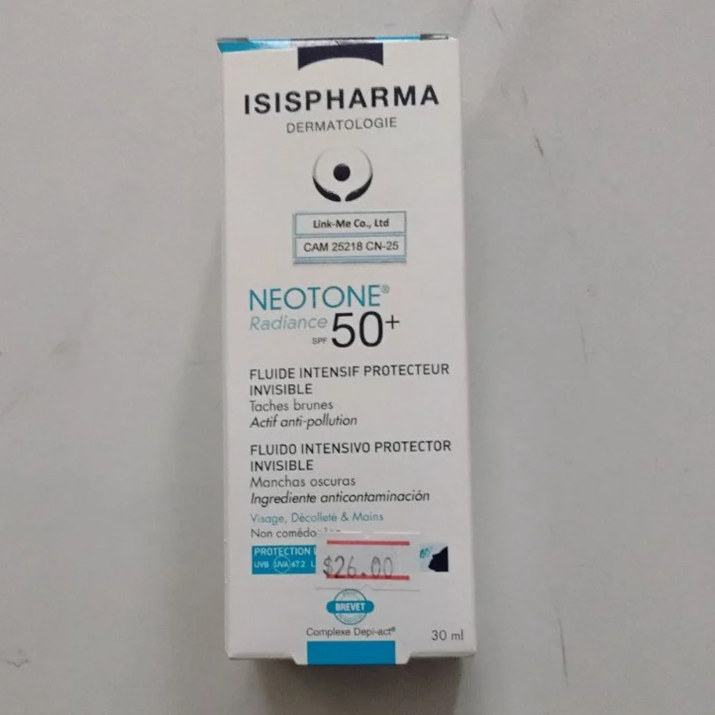 Isispharma Neotone Radiance SPF 50+ — available at pharmacies in Cambodia on PharmKulen