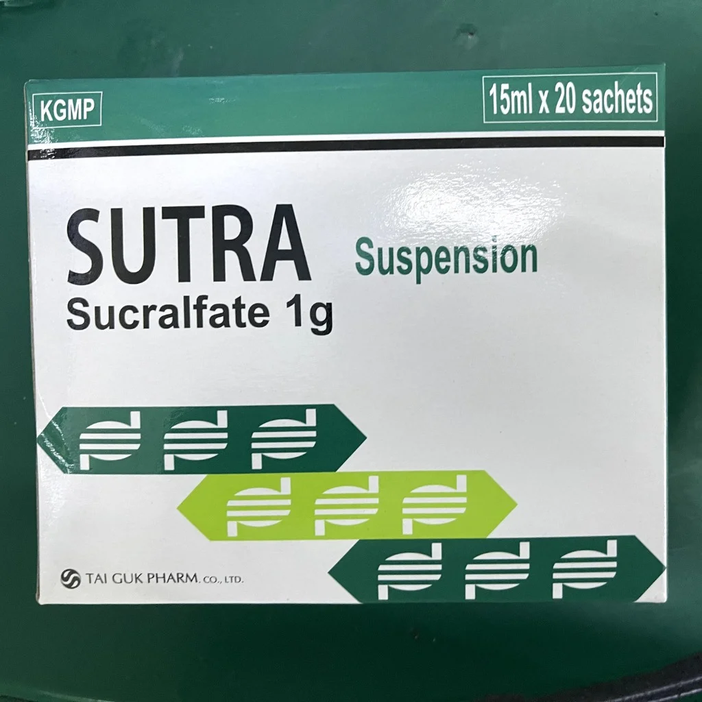 Sutra Sucralfate 1g — available at pharmacies in Cambodia on PharmKulen