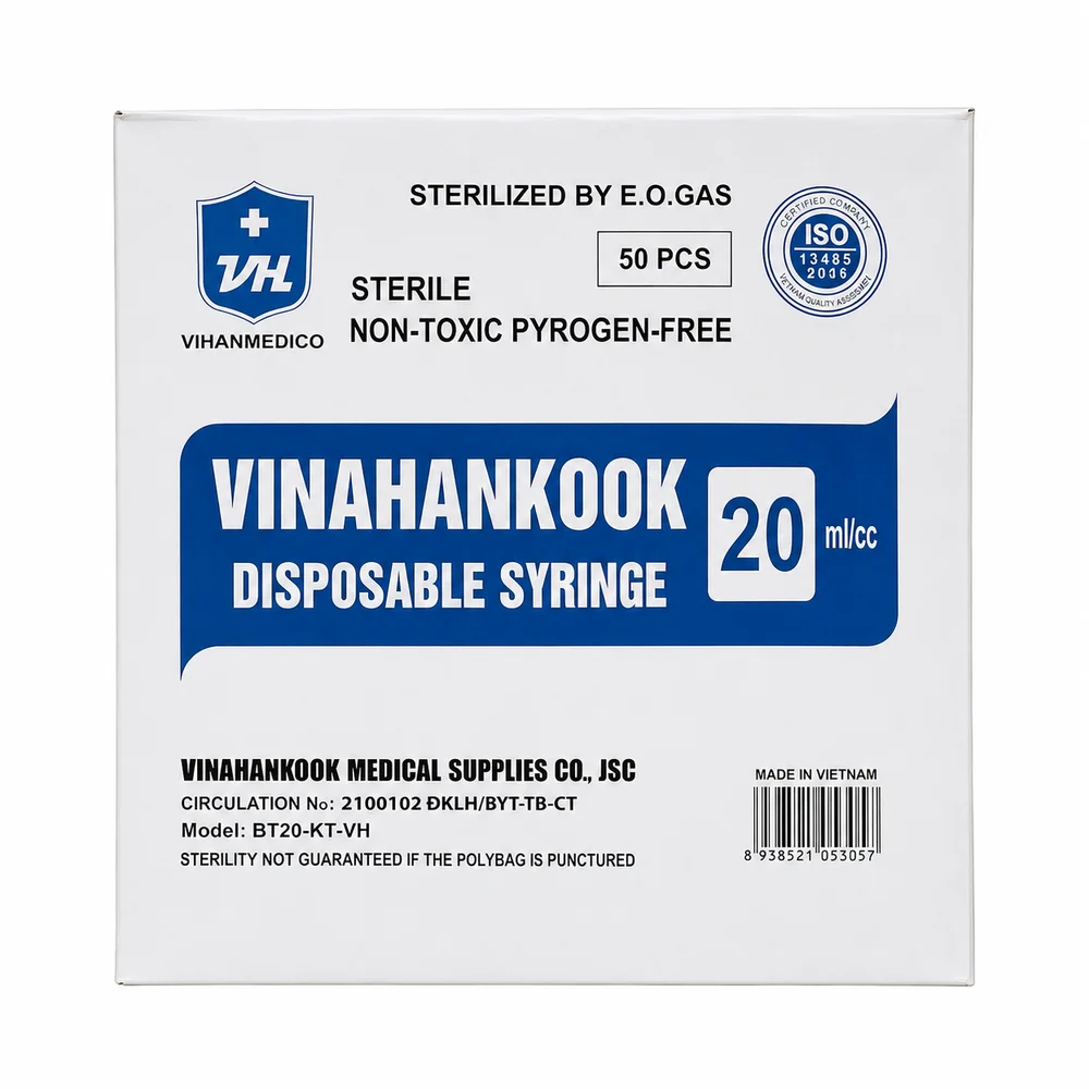 Vinahankook Disposable Syringe — available at pharmacies in Cambodia on PharmKulen