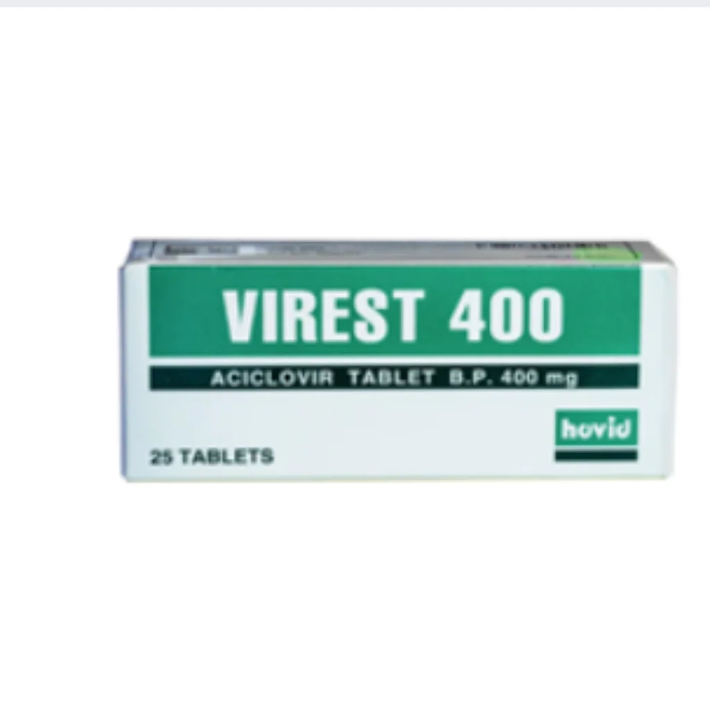 Virest 400mg (Aciclovir/Acyclovir) — available at pharmacies in Cambodia on PharmKulen