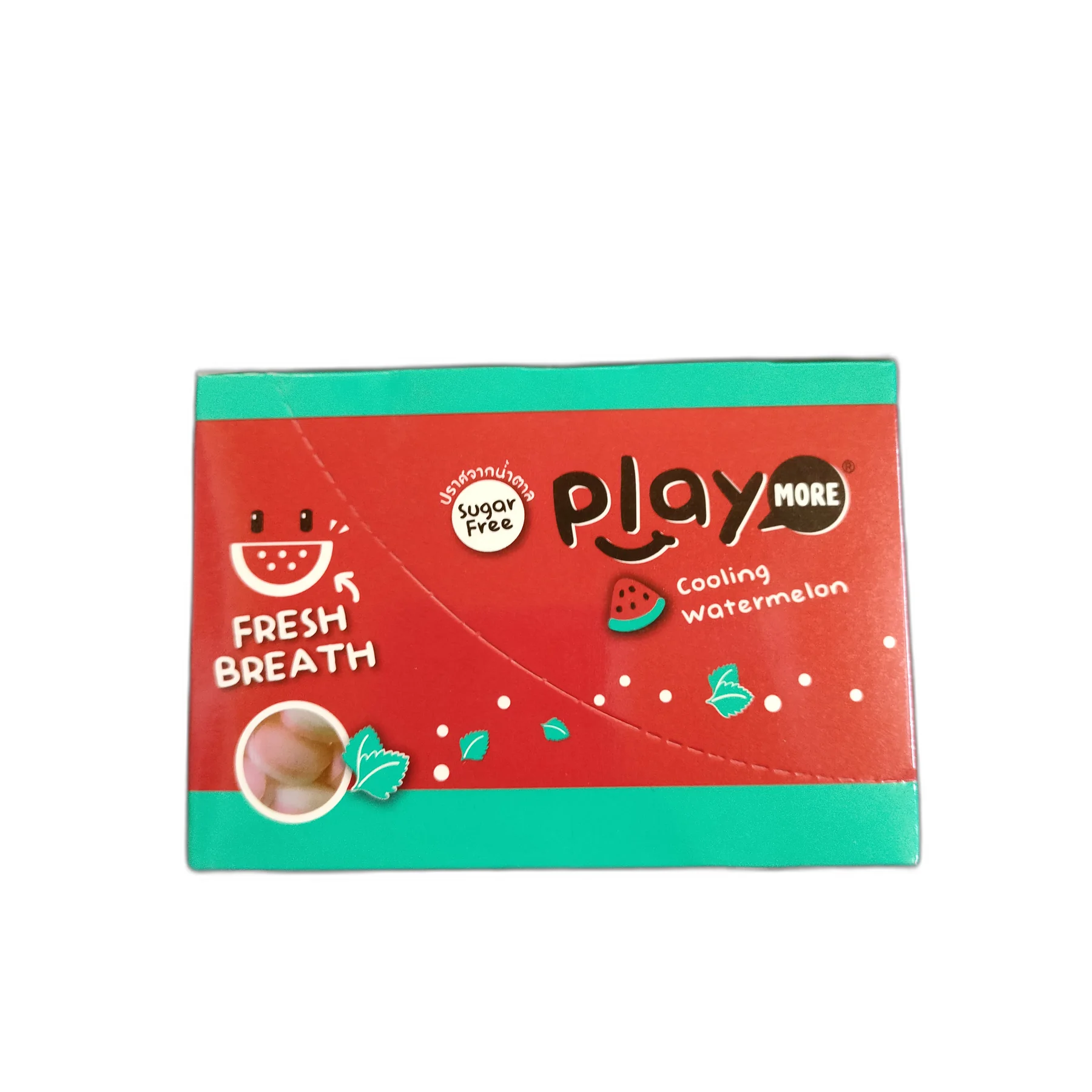 Playmore Cooling Watermelon and Menthol Duo Candy — available at pharmacies in Cambodia on PharmKulen